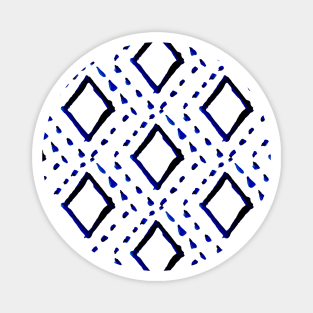 Shibori Tribal Pattern Magnet